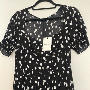 Bardot Monochrome Patterned Dress